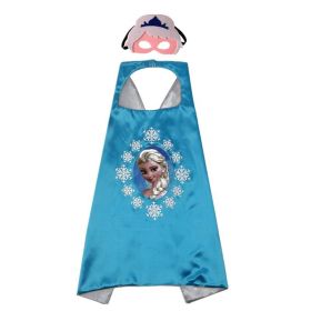 Newest Superhero Kids Capes and Masks Spiderman Costume Double Cape Superhero Kids Cosplay 3-12 Year Old Boy Halloween Gift (Color: 28)