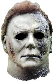 2022 Michael Myers Masks Halloween Horror Cosplay Costume Latex Props Latex Horror Scary Masks for Adult Cosplay Costume Grey (Color: 3)