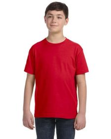 Youth Fine Jersey T-Shirt - VINTAGE BURGUNDY - XS (Color: Red, size: XL)