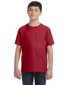 Youth Fine Jersey T-Shirt - VINTAGE BURGUNDY - XS (Color: GARNET, size: S)