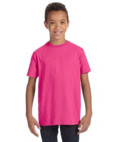 Youth Fine Jersey T-Shirt - VINTAGE BURGUNDY - XS (Color: VINTAGE HOT PINK, size: XL)