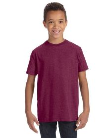 Youth Fine Jersey T-Shirt - VINTAGE BURGUNDY - XS (Color: VINTAGE BURGUNDY, size: L)