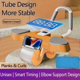 Exercise Roller Wheels - Ab Roller With Elbow Support For Core Workout Equipment And Abs Roller Wheel, Ab Wheel Roller For Effective Abs Workouts (colour: Orange)