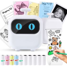 Mini Printer (Color: White)