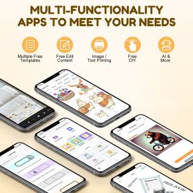 Mini Printer (Color: Pink)