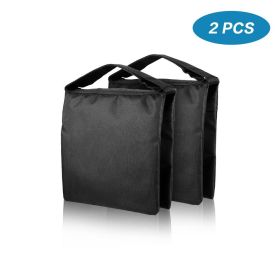 Heavy Duty Sand Bag Photography Black Sandbags Use For Background Backdrop Stand Photo Studio Boom Arm Cantilever Light Tripod (Color: 2pcs)