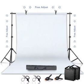 Background Stand Kit Support System Backdrops With Adjustable Stand for Photography Photo Studio Chromakey Green Screen Frame (Size (mm): 2000x3000mm, Color: White Cloth Kit)