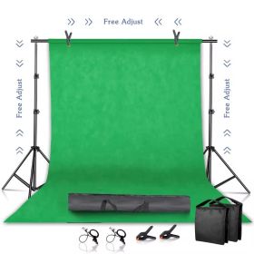 Background Stand Kit Support System Backdrops With Adjustable Stand for Photography Photo Studio Chromakey Green Screen Frame (Size (mm): 2600x3000mm, Color: Green Cloth Kit)