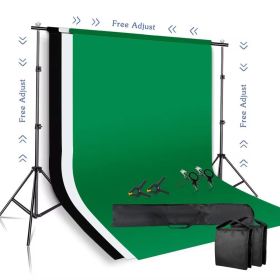 Background Stand Kit Support System Backdrops With Adjustable Stand for Photography Photo Studio Chromakey Green Screen Frame (Size (mm): 2000x3000mm, Color: Add 3 Colors Kit)