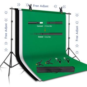 SH Photography Background Stand Kit With Adjustable Stand Support System Backdrops For Photo Studio Chromakey Green Screen Frame (Size (mm): 2000X2000, Color: Stretchable 3 color)