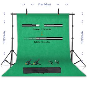 SH Photography Background Stand Kit With Adjustable Stand Support System Backdrops For Photo Studio Chromakey Green Screen Frame (Size (mm): 2000X2000, Color: Stretchable green)