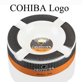 Home Ashtray Cigar Smoking Accessories 4 Slot Tube Cigar Ashtrays Stand Portable Table Indoor Ash Tray (Color: White)