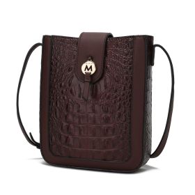 MKF Collection Molly Women's  Crossbody Bag By Mia K (Material: Vegan Leather, Color: Coffee)