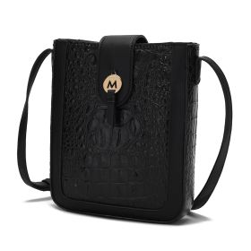 MKF Collection Molly Women's  Crossbody Bag By Mia K (Material: Vegan Leather, Color: Black)