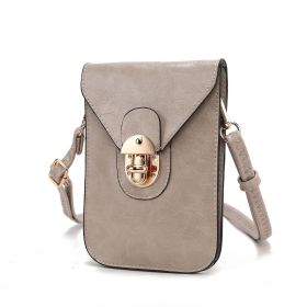 MKF Collection Havana Women Phone Crossbody Bag by Mia K (Material: Vegan Leather, Color: Taupe)