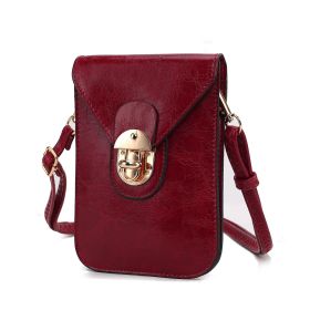 MKF Collection Havana Women Phone Crossbody Bag by Mia K (Material: Vegan Leather, Color: Red)