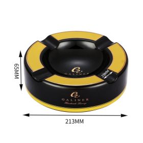 Galiner Ceramic Ashtrays Home Cigar Accessories With Holder Portable Ash Tray Smoke Gadgets Cigar Ashtray (Color: GA-18B)
