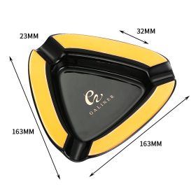 Galiner Ceramic Ashtrays Home Cigar Accessories With Holder Portable Ash Tray Smoke Gadgets Cigar Ashtray (Color: GA-105B)