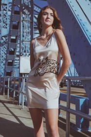 Vela Silk Dress in Lounging Jaguar (size: XS)